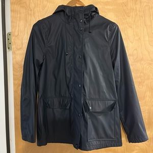 Navy blue size small rain jacket